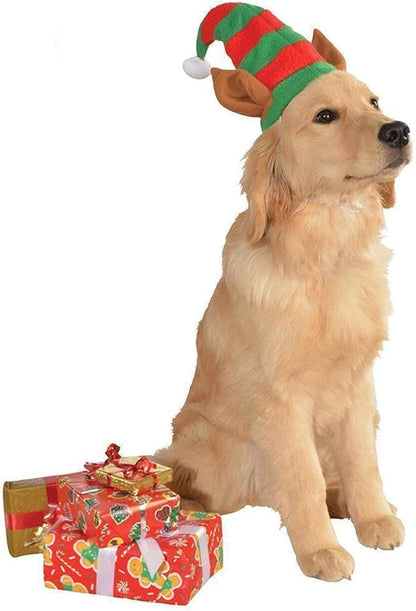 Rubie’s Christmas Pet Costume, Small to Medium, Elf Hat with Ears