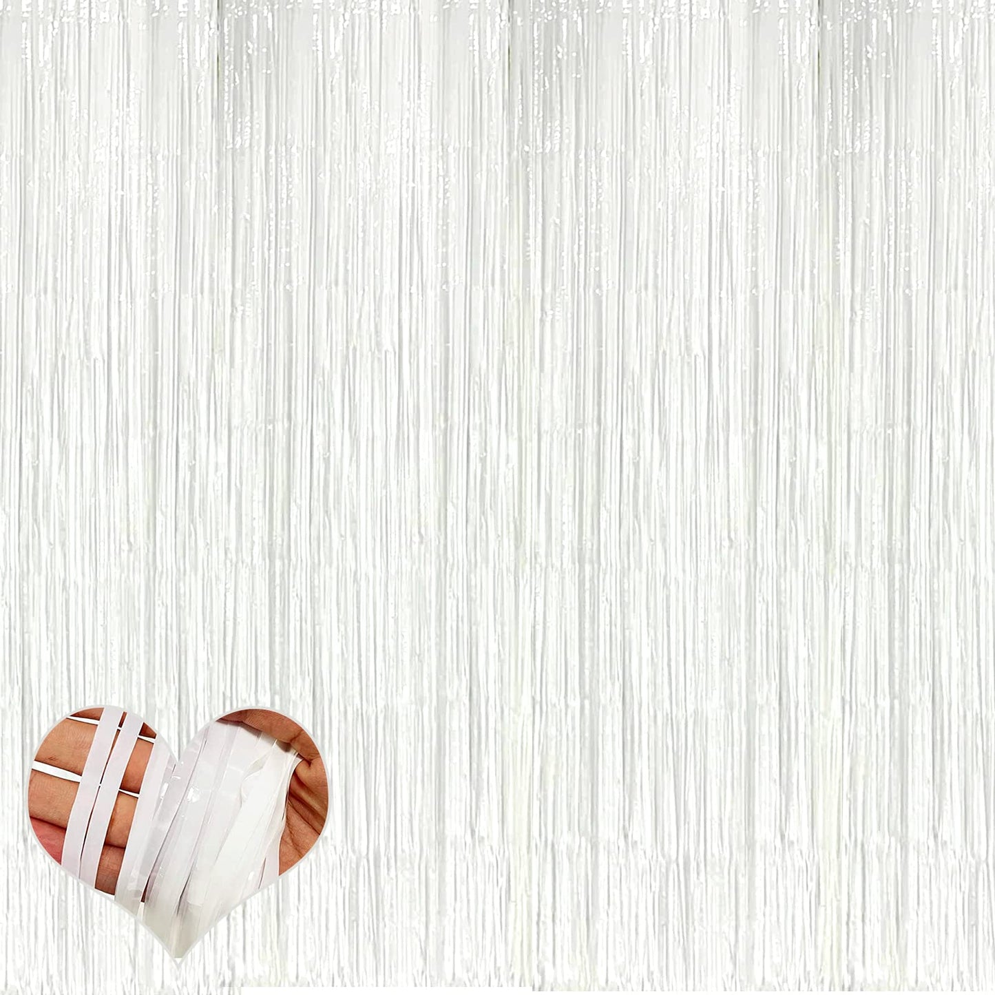 WHITE FRINGE BACKDROP