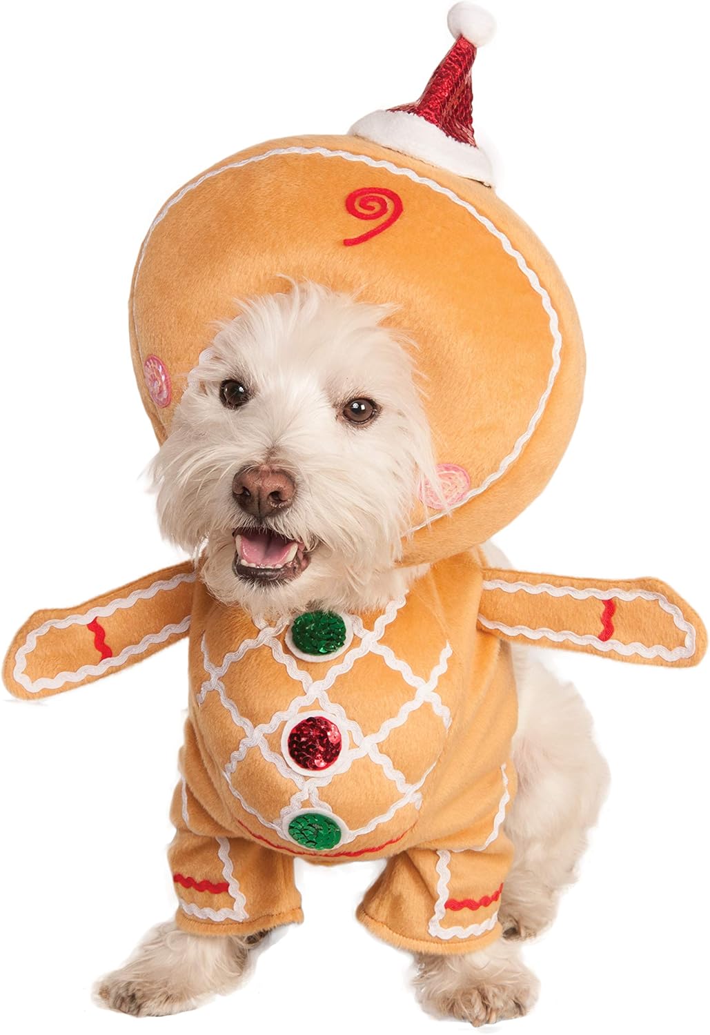 Rubie’s Walking Gingerbread Man Pet Costume (Medium)