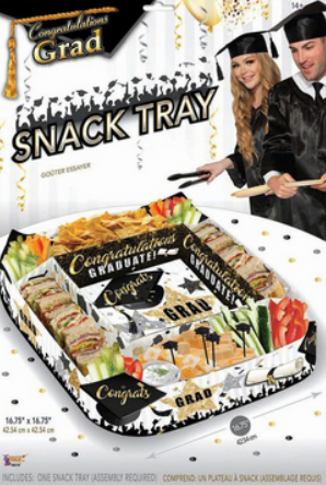 GRADUATION-SNACK TRAY