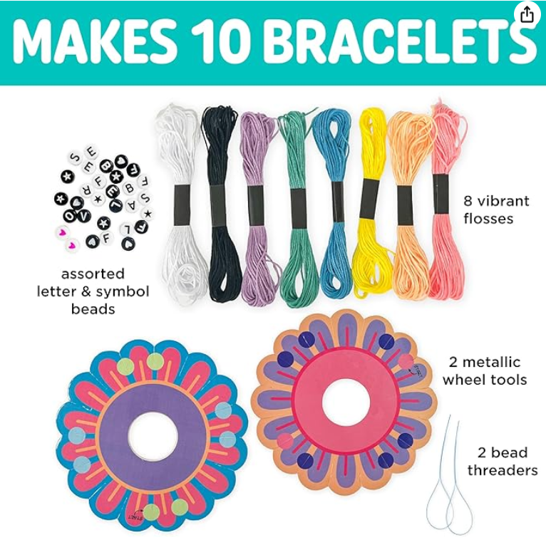 Creativity for Kids Best Friends Bracelets Mini Craft Kit: Create 10 Friendship Bracelets - Bracelet Making Kit, Great Easter Basket Stuffers (Ages 6+)